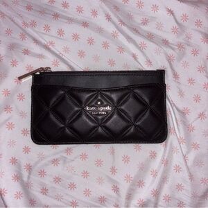 Black Kate Spade Natalia Slim Large Wallet
